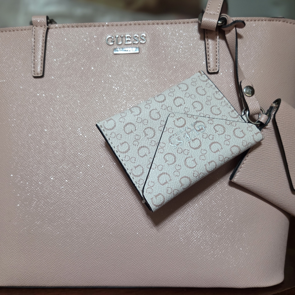 GUESS Pink Tote Bag
